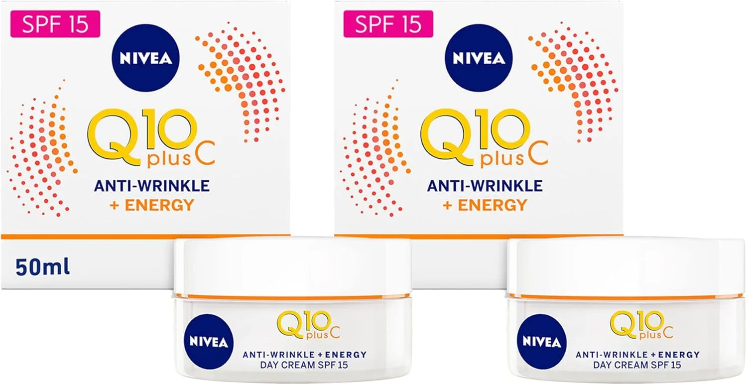 کرم روز مرطوب کننده صورت نیوآ، Q10 پلاس C ضد چروک + انرژی، ویتامین C، 2 عدد 50 میلی لیتری، 100 میلی لیتر، 2 کرم روز مرطوب کننده صورت نیوآ، Q10 پلاس C ضد چروک + انرژی، ویتامین C، 2 عدد 50 میلی لیتری، 100 میلی لیتر، 2