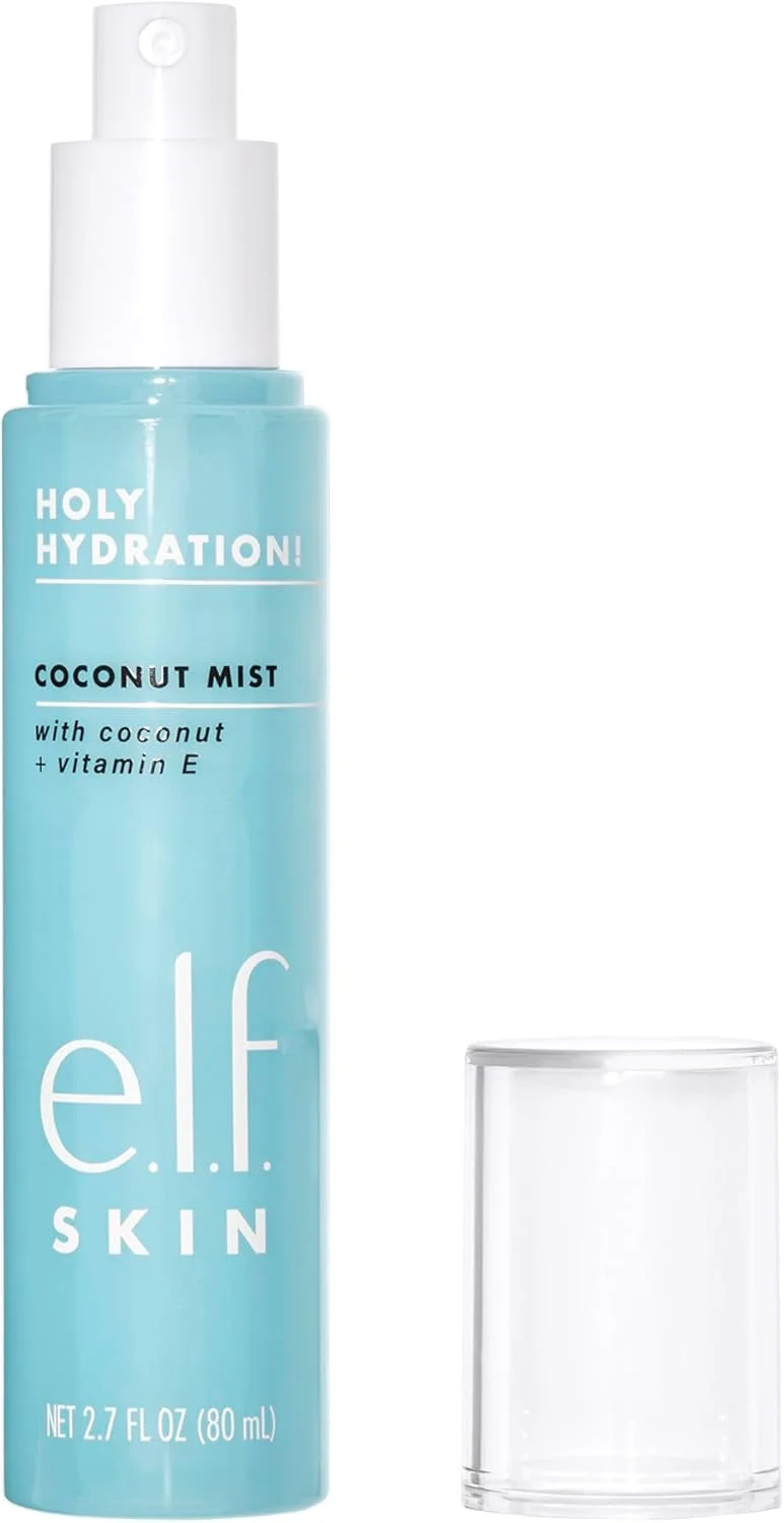 اسپری آبرسان نارگیل e.l.f. SKIN Holy Hydration!، طراوت بخش، تسکین دهنده و انرژی بخش پوست، رایحه استوایی، 80 میلی لیتر (تک بسته) اسپری آبرسان نارگیل e.l.f. SKIN Holy Hydration!، طراوت بخش، تسکین دهنده و انرژی بخش پوست، رایحه استوایی، 80 میلی لیتر (تک بسته)