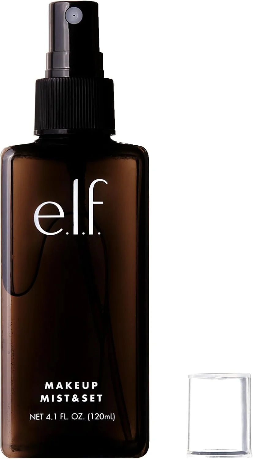 اسپری فیکس و شاداب کننده آرایش ای.ال.اف، اسپری آبرسان برای تثبیت و احیای آرایش، تسکین دهنده و آبرسان پوست، غنی شده با ویتامین A، وگان و بدون تست حیوانی، 120 میلی لیتر