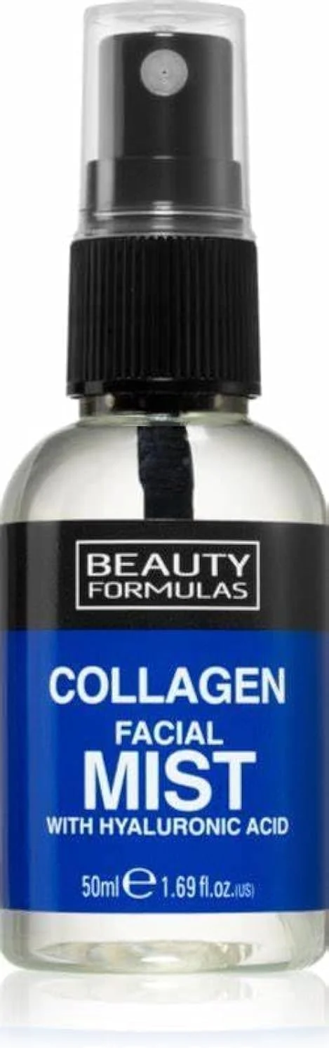 اسپری صورت کلاژن بیوتی فرمولاس حاوی هیالورونیک اسید | آبرسانی و تغذیه طراوت بخش پوست | خواص آبرسانی و تسکین دهنده | رطوبت و طراوت فوری برای پوست | 50 میلی لیتر