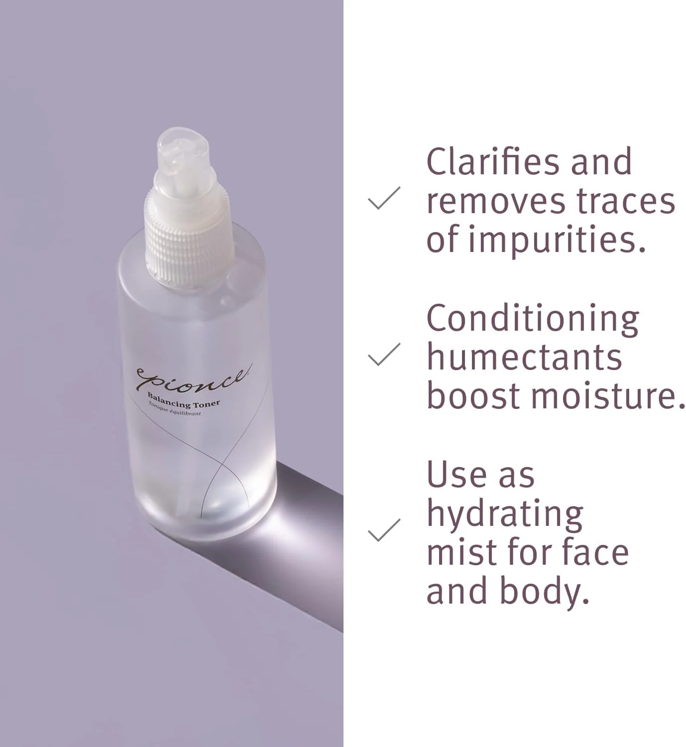 تونر متعادل کننده اپیونس - تونر صورت، پاک کننده آلودگی و آرایش صورت، پاک کننده ملایم صورت، تونر آبرسان، اسپری بدن و صورت، اسپری صورت