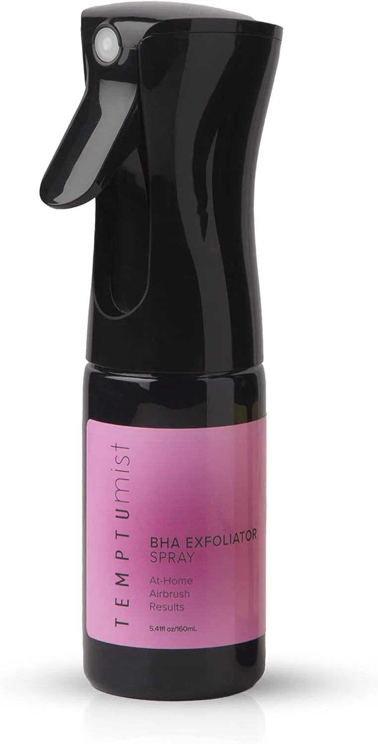 مجموعه اسپری لایه بردار BHA TEMPTU Mist به همراه تونر آبرسان طبیعی صورت و اسپری کننده مداوم لوکس برای آماده سازی فوری پوست قبل از آفتاب گرفتن، مرطوب کننده، شفاف کننده و لایه بردار صورت و بدن، استفاده آسان