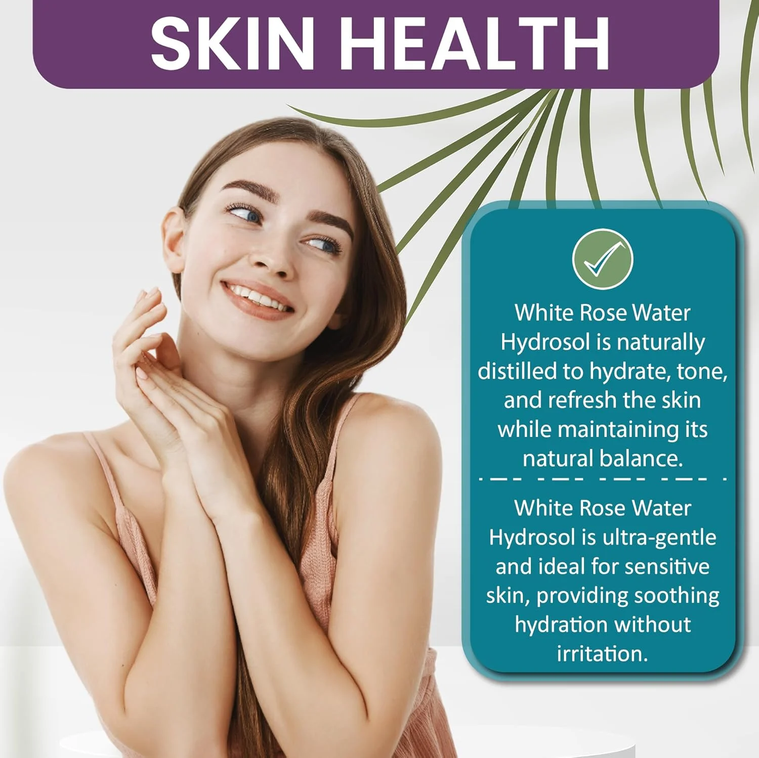 هیدروسول گل رز سفید دکتر جو لب - گلاب طبیعی تقطیر شده بلغاری غیر GMO وگان مرطوب کننده اسپری تونینگ صورت مو پوست منافذ - بسته بندی ممکن است متفاوت باشد (946 میلی لیتر)