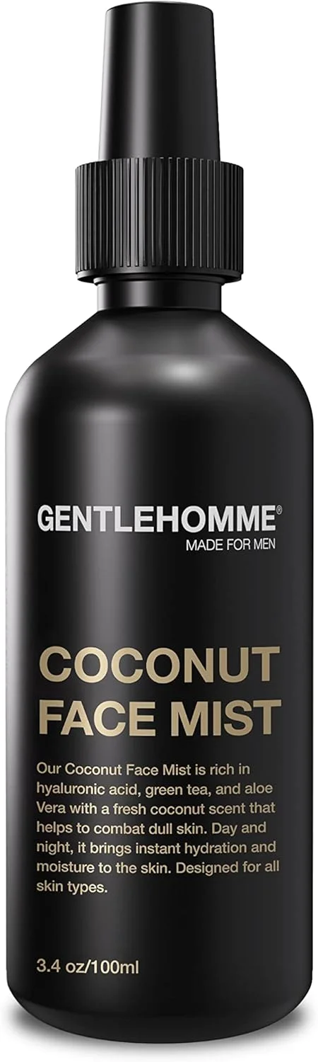 پک ۳ عددی اسپری صورت نارگیل، آلوئه ورا و هیالورونیک اسید مخصوص آقایان - اسپری صورت آبرسان و طراوت بخش حاوی چای سبز و گلاب مناسب انواع پوست - تونر صورت آرامش بخش و ضد پیری آقایان مناسب استفاده روز و شب ۱۰۰ میلی لیتر