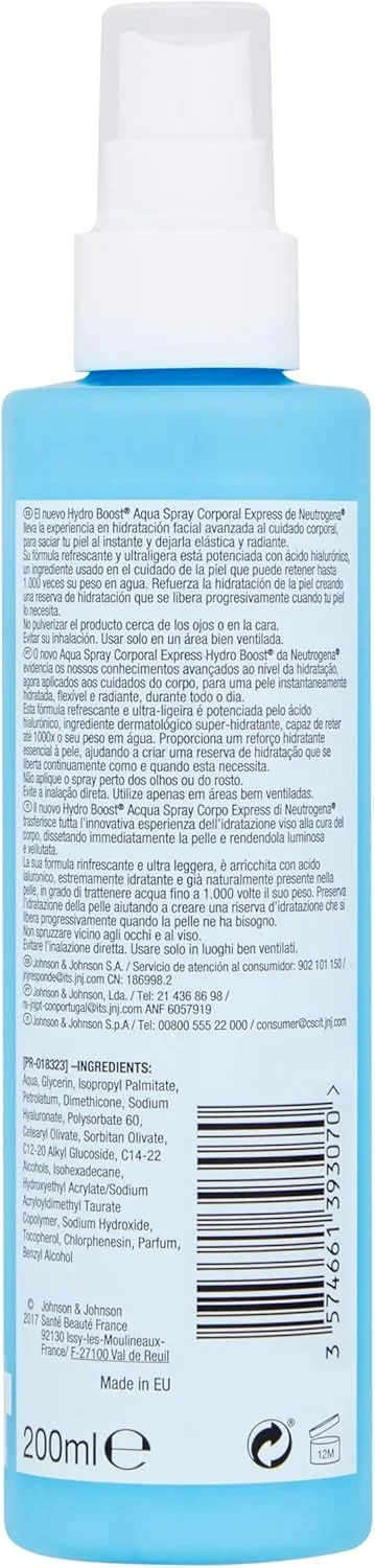 اسپری آبرسان بدن نوتروژینا Hydro Boost، 200 میلی لیتر