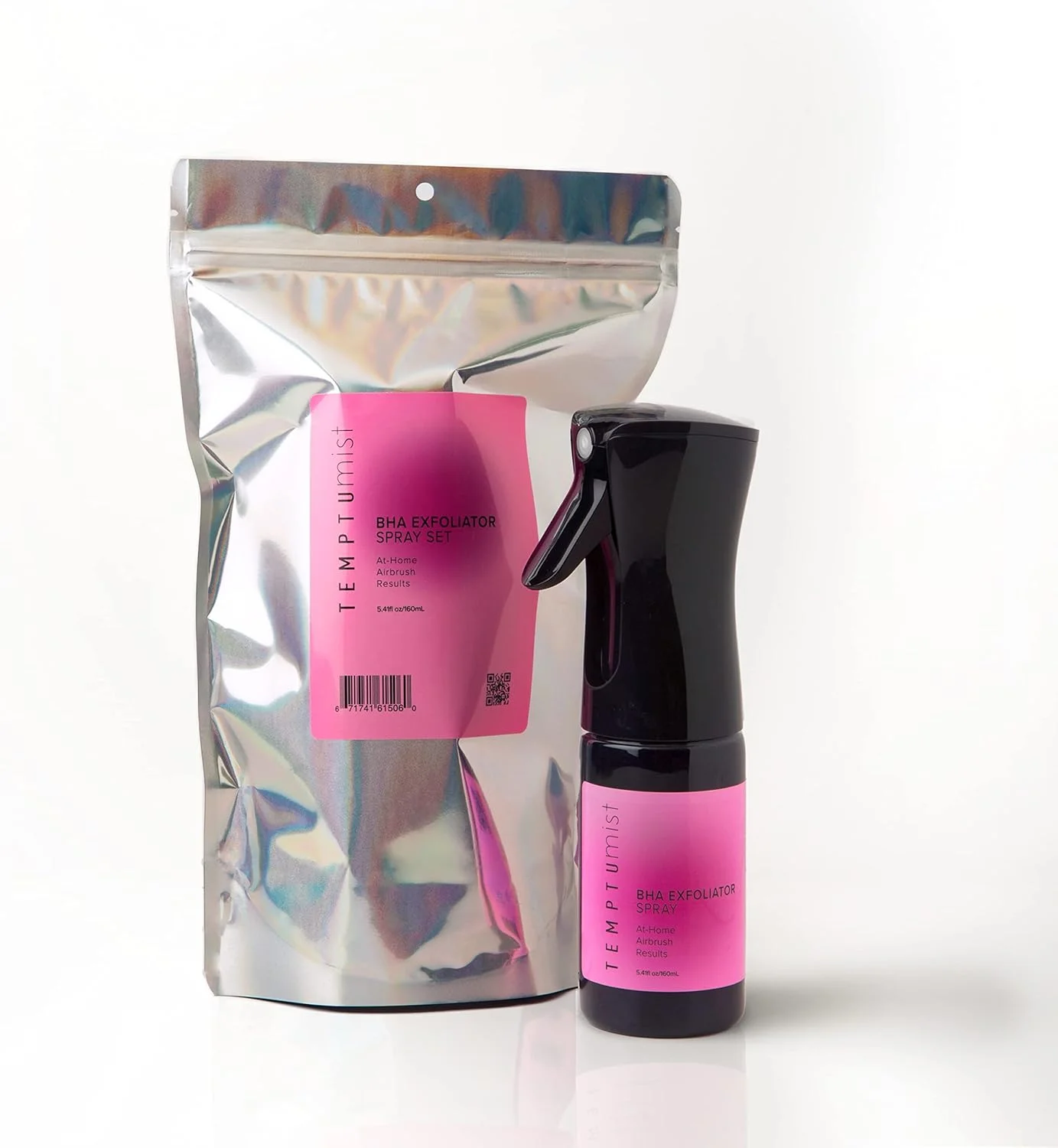 مجموعه اسپری لایه بردار BHA TEMPTU Mist به همراه تونر آبرسان طبیعی صورت و اسپری کننده مداوم لوکس برای آماده سازی فوری پوست قبل از آفتاب گرفتن، مرطوب کننده، شفاف کننده و لایه بردار صورت و بدن، استفاده آسان