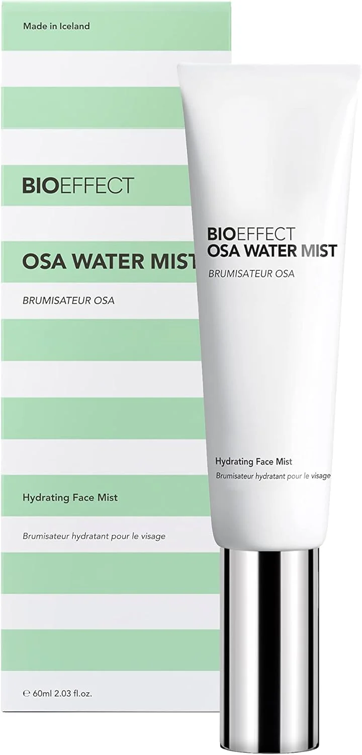 اسپری آبرسان صورت BIOEFFECT OSA Water Mist با اسید هیالورونیک و آب فیلتر شده از گدازه های آتشفشانی ایسلند، مرطوب کننده خنک کننده، تسکین دهنده و متعادل کننده طبیعی پوست گیاهی