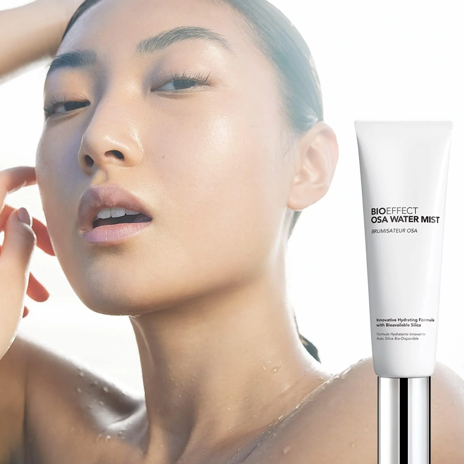 اسپری آبرسان صورت BIOEFFECT OSA Water Mist با اسید هیالورونیک و آب فیلتر شده از گدازه های آتشفشانی ایسلند، مرطوب کننده خنک کننده، تسکین دهنده و متعادل کننده طبیعی پوست گیاهی