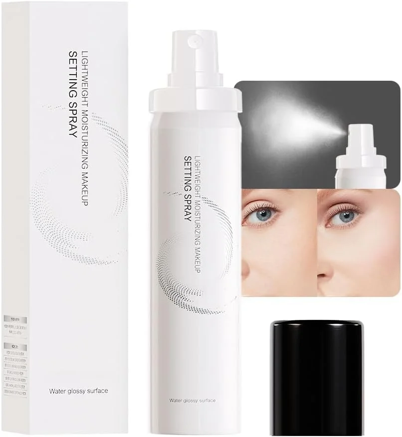 اسپری تثبیت کننده آرایش مرطوب کننده ماندگار KASTWAVE برای ایجاد ظاهری شبنم دار، فیکساتور آرایش ضد آب، میست صورت کنترل کننده چربی، وگان و بدون تست حیوانی، ماندگاری تا 16 ساعت