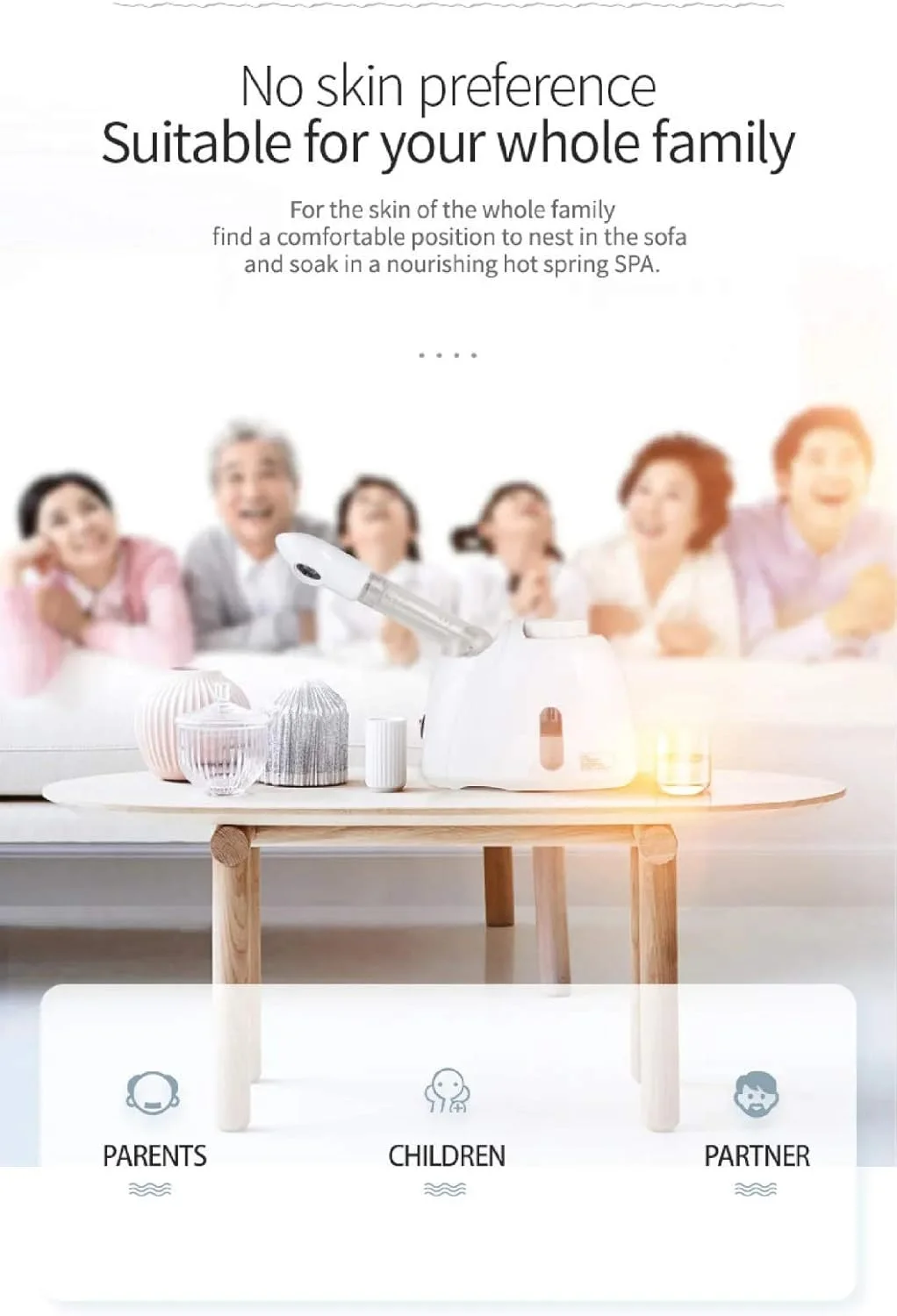 دستگاه بخور صورت کی.اسکین مدل KD33S، بخار گرم و یونیک برای آبرسانی عمیق و باز کردن منافذ پوست، مناسب استفاده خانگی