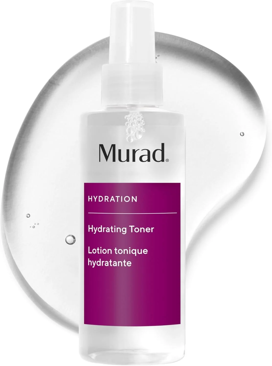 تونر آبرسان Murad Hydration - تونر صورت بدون الکل برای تجدید رطوبت - اسپری تونر شفاف کننده، 6 Fl Oz (بسته بندی ممکن است متفاوت باشد)