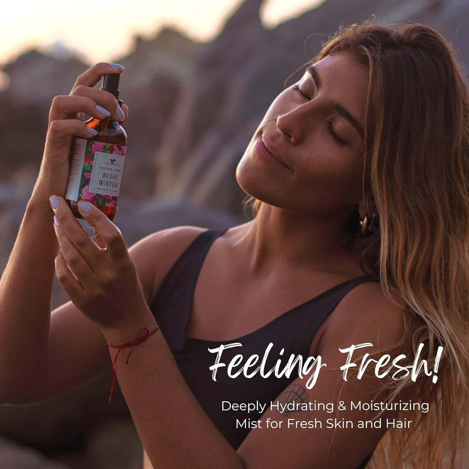 اسپری گلاب Baja Basics برای صورت، بدن و مو، تونر آبرسان صورت، طراوت بخش، مرطوب کننده و تسکین دهنده پوست خشک - محصولات مراقبت از پوست گیاهی - بسته 2 عددی 120 میلی لیتری