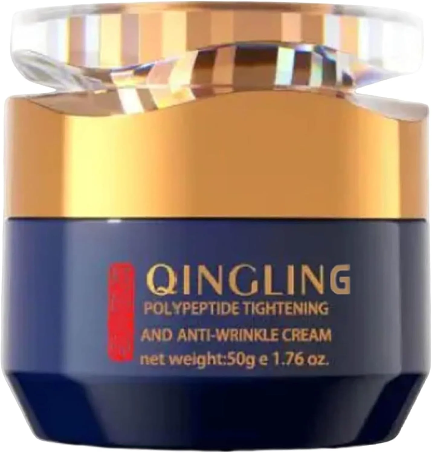 کرم صورت Qingling، کرم سفت کننده و ضد چروک پلی پپتیدی، کرم دور چشم سفت کننده و ضد پیری برای زنان و مردان (1)