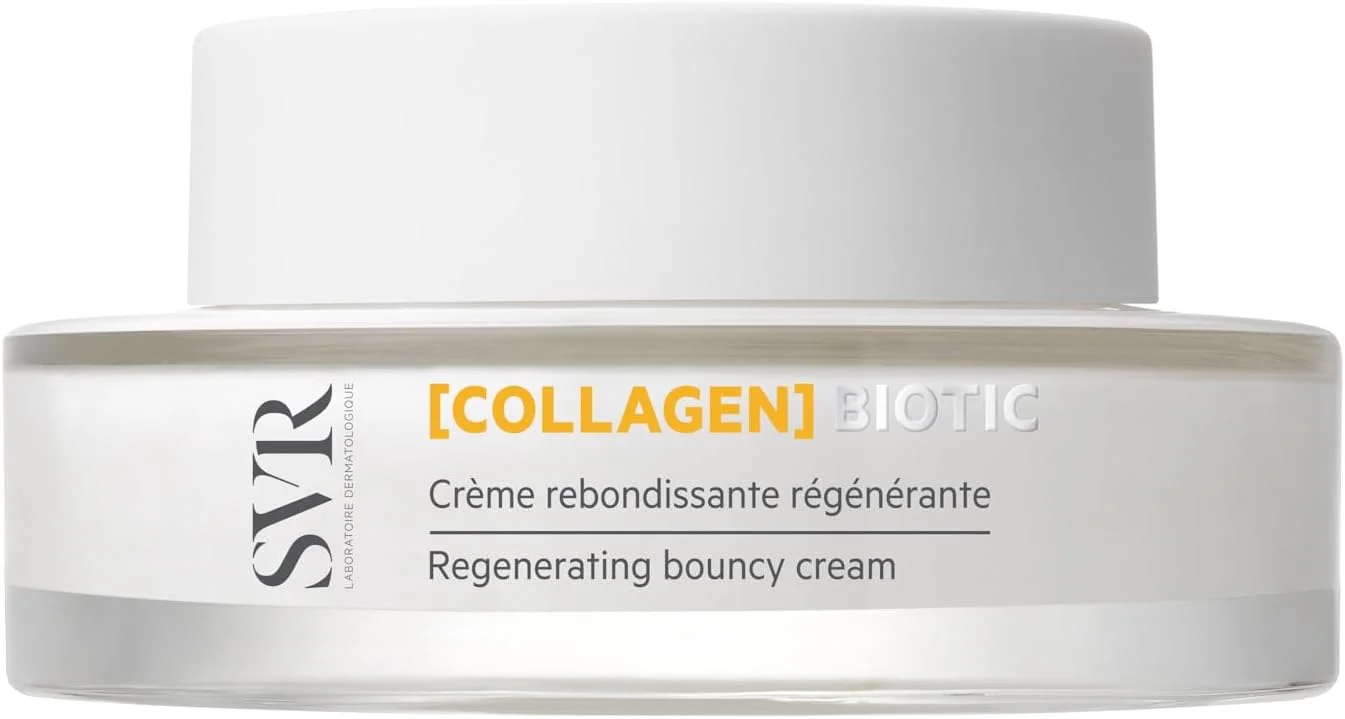کرم صورت بازسازی کننده SVR [COLLAGEN] BIOTIC – مرطوب کننده ضد پیری حاوی پروبیوتیک ها، اسید هیالورونیک و کلاژن وگان – مراقبت آبرسان پوست برای پوستی سفت، صاف و درخشان – 50 میلی لیتر