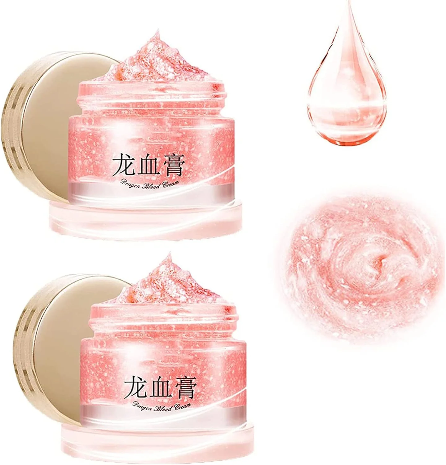 کرم خون اژدها حاوی رتینول و جفت، کرم صورت رتینول و کلاژن، کرم سفت کننده صورت رتینول، کرم مرطوب کننده ضد پیری روز و شب برای روشن کردن رنگ پوست (2 عدد)