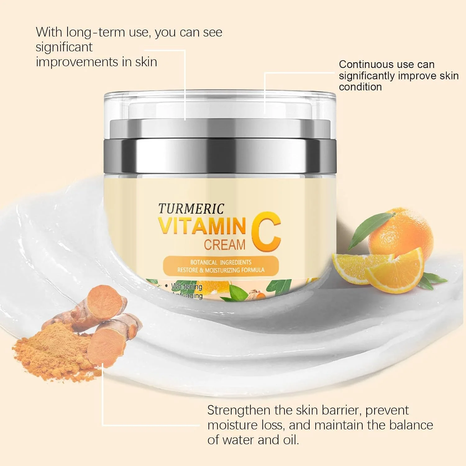 کرم صورت زردچوبه و ویتامین C آزونی، مرطوب کننده و روشن کننده پوست، ترمیم کننده پوست، کرم زردچوبه مرطوب کننده و ضد پیری، بهبود لکه های تیره آکنه، یکنواخت کننده رنگ پوست، مرطوب کننده عمیق، مناسب برای انواع پوست