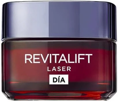 کرم روز ضد پیری لورآل پاریس با قدرت سه گانه برای زنان: کاهش دهنده چین و چروک، حاوی پرو-رتینول، هیالورونیک اسید و ویتامین C - رویتالیفت لیزر، مرطوب کننده سفت کننده، 1 عدد 50 میلی لیتر