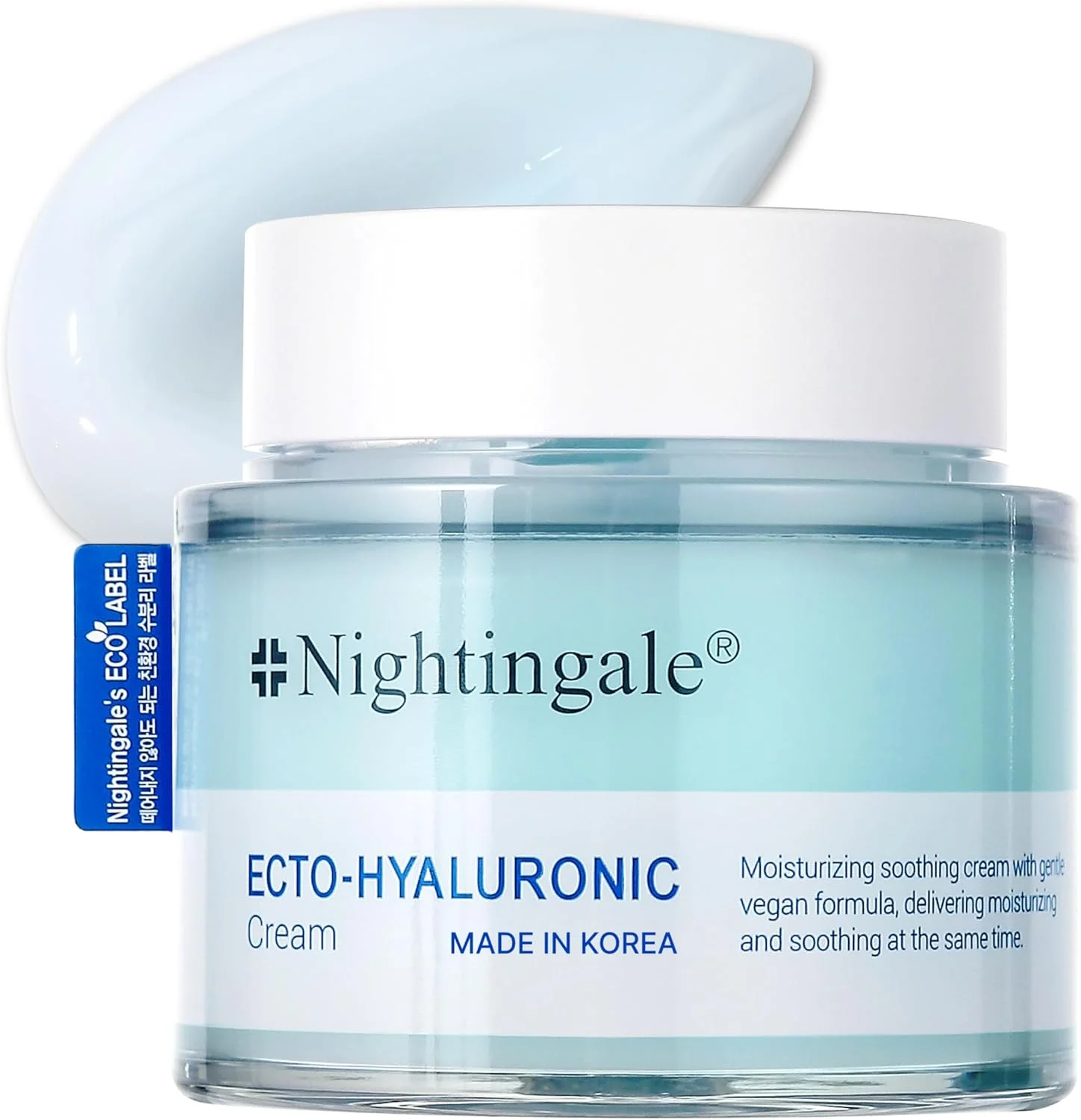 کرم صورت نایتینگل کره‌ای حاوی هیالورونیک اسید و اکتوئین 100 میلی‌لیتر - مراقبت عمیق پوست و مرطوب کننده - تسکین دهنده پوست حساس - ضد حساسیت، بدون تست حیوانی، درمان لک صورت