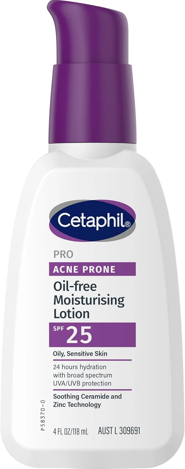 لوسیون مرطوب کننده پوست مستعد آکنه Cetaphil Pro SPF 25، 118 میلی لیتر