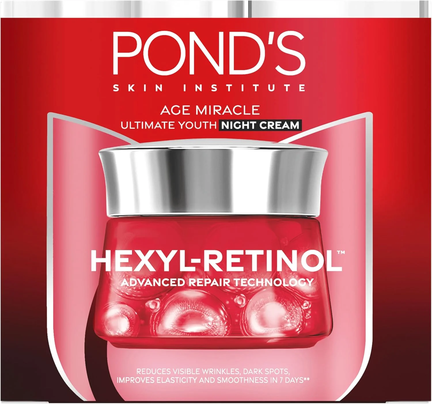 کرم شب بازسازی کننده پوست پوندز ایج میراکل با هگزیل رتینول، 50 گرم