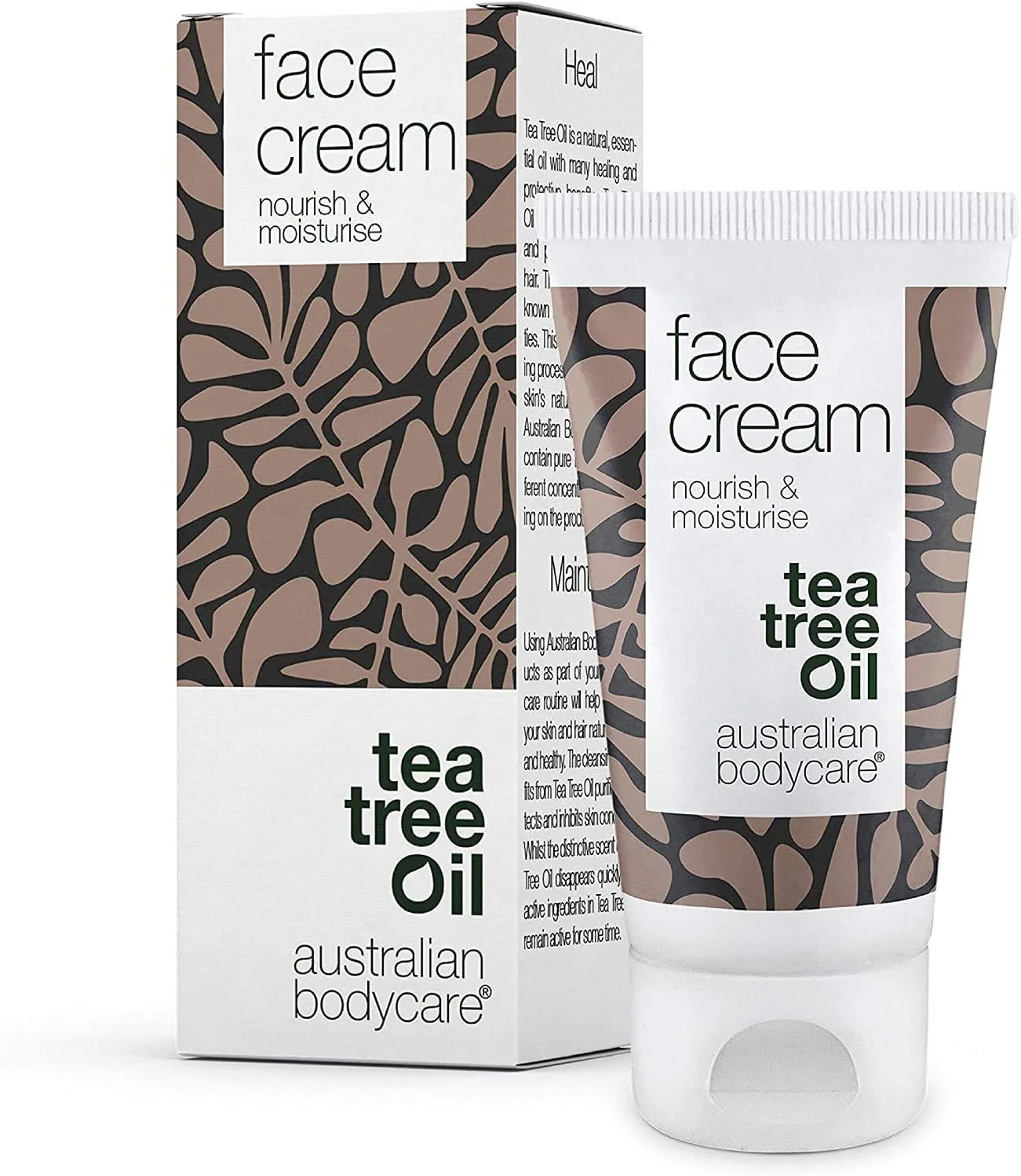 کرم صورت 50 میلی لیتری Australian Bodycare - مرطوب کننده، درمان لک، مناسب پوست های چرب و مستعد جوش. کرم مرطوب کننده صورت حاوی روغن درخت چای. کرم ضد لک و مرطوب کننده ضد جوش. 100% روغن درخت چای طبیعی.