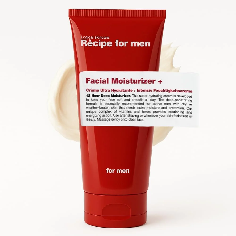 کرم مرطوب کننده صورت مردانه - آبرسانی روزانه بدون چربی با اسید هیالورونیک و ویتامین E - برای پوست های خشک، چرب، حساس و مستعد آکنه - کرم بعد از اصلاح و شب - 50 میلی لیتر