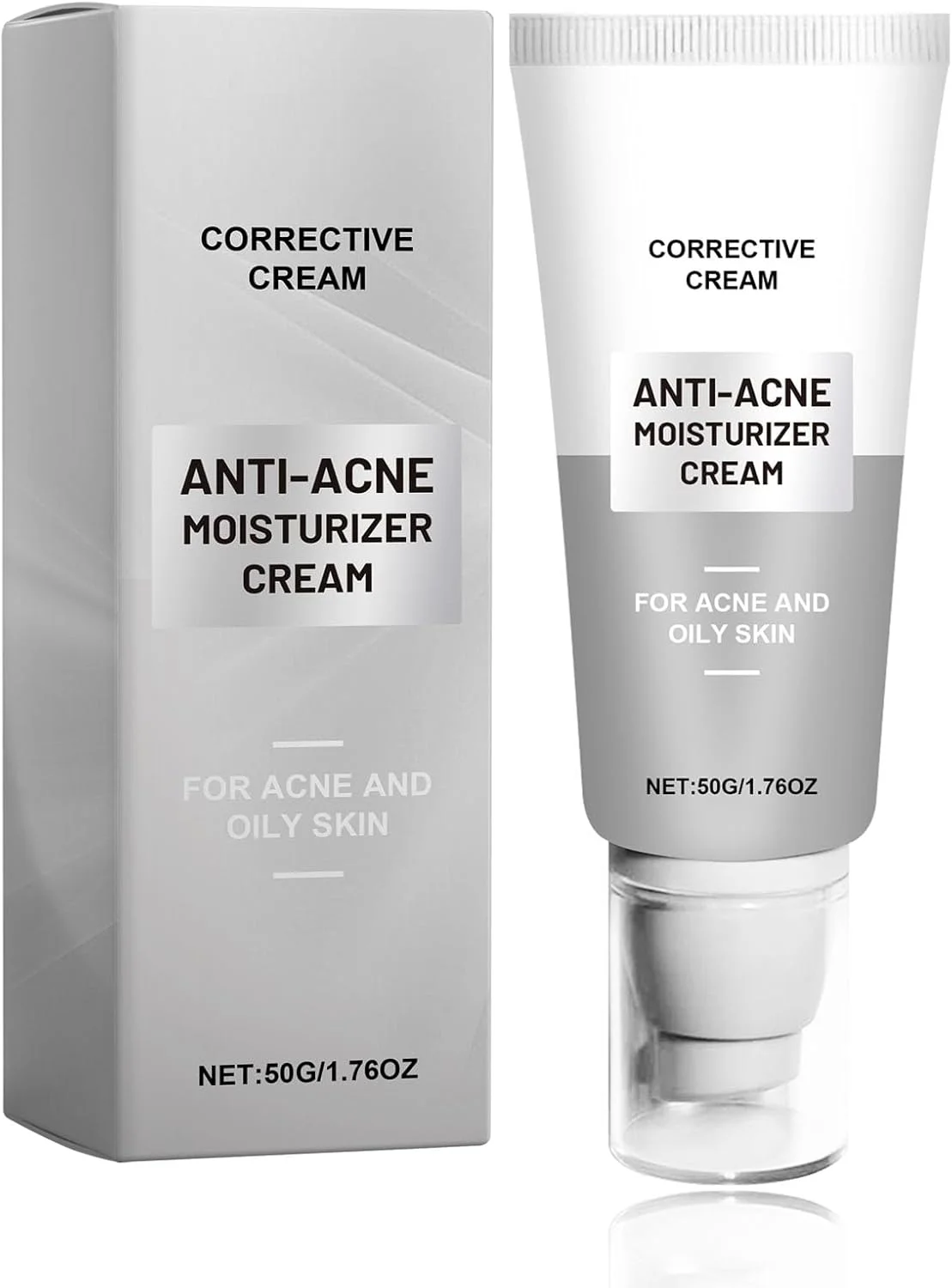 کرم ضد جوش برای پوست های چرب و مستعد آکنه، کرم مرطوب کننده صورت با نیاسینامید و اسید هیالورونیک، کنترل کننده جوش، کاهش دهنده آکنه، کمک به حفظ پوستی صاف، هیدراته و شفاف