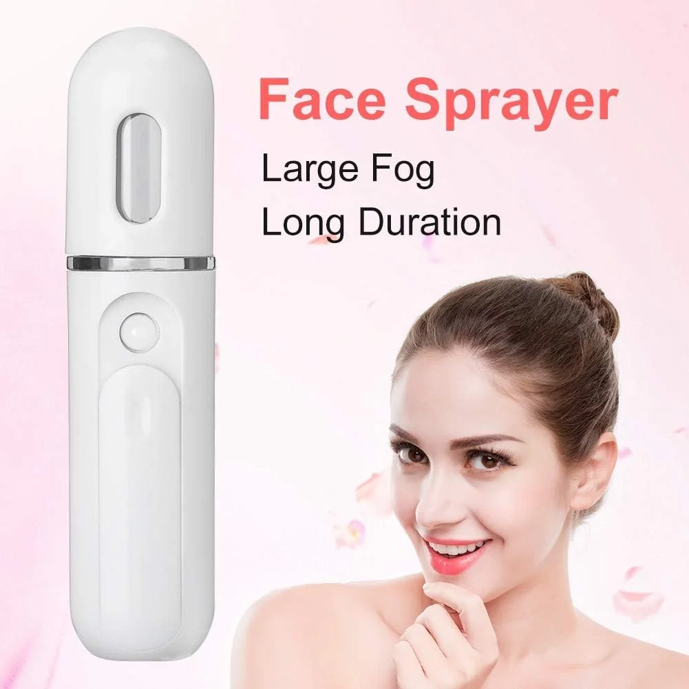 اسپری صورت، اسپری سرد، اسپری آبرسان، پاوربانک دستی، نانو، مرطوب کننده عمیق، مراقبت از صورت، مراقبت از پوست، برای دستگاه بخور صورت، طراوت بخش و احیا کننده