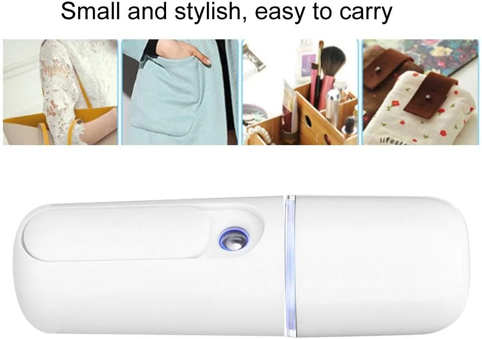 مینی اسپری نانو سرد قابل حمل 20 میلی لیتری، اسپری مرطوب کننده دستی نانو، اسپری آبرسان مرطوب کننده صورت USB