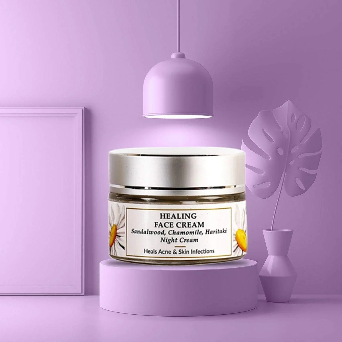 کرم ترمیم کننده صورت میرا بل - چوب صندل ارگانیک، بابونه، هلیله - مناسب شب - برای آقایان و بانوان - اصلاح کننده لکه‌های تیره - بهترین برای پوست‌های مستعد آکنه، لک‌دار، چرب و عفونت