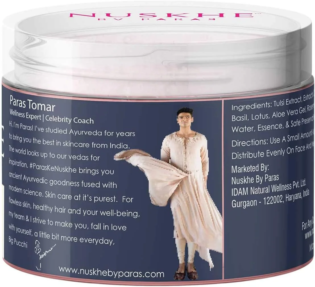 کرم روشن کننده صورت گل رز بسیار ملایم Nuskhe by Paras برای آقایان و بانوان - 60 گرم کرم روشن کننده صورت گل رز بسیار ملایم Nuskhe by Paras برای آقایان و بانوان - 60 گرم