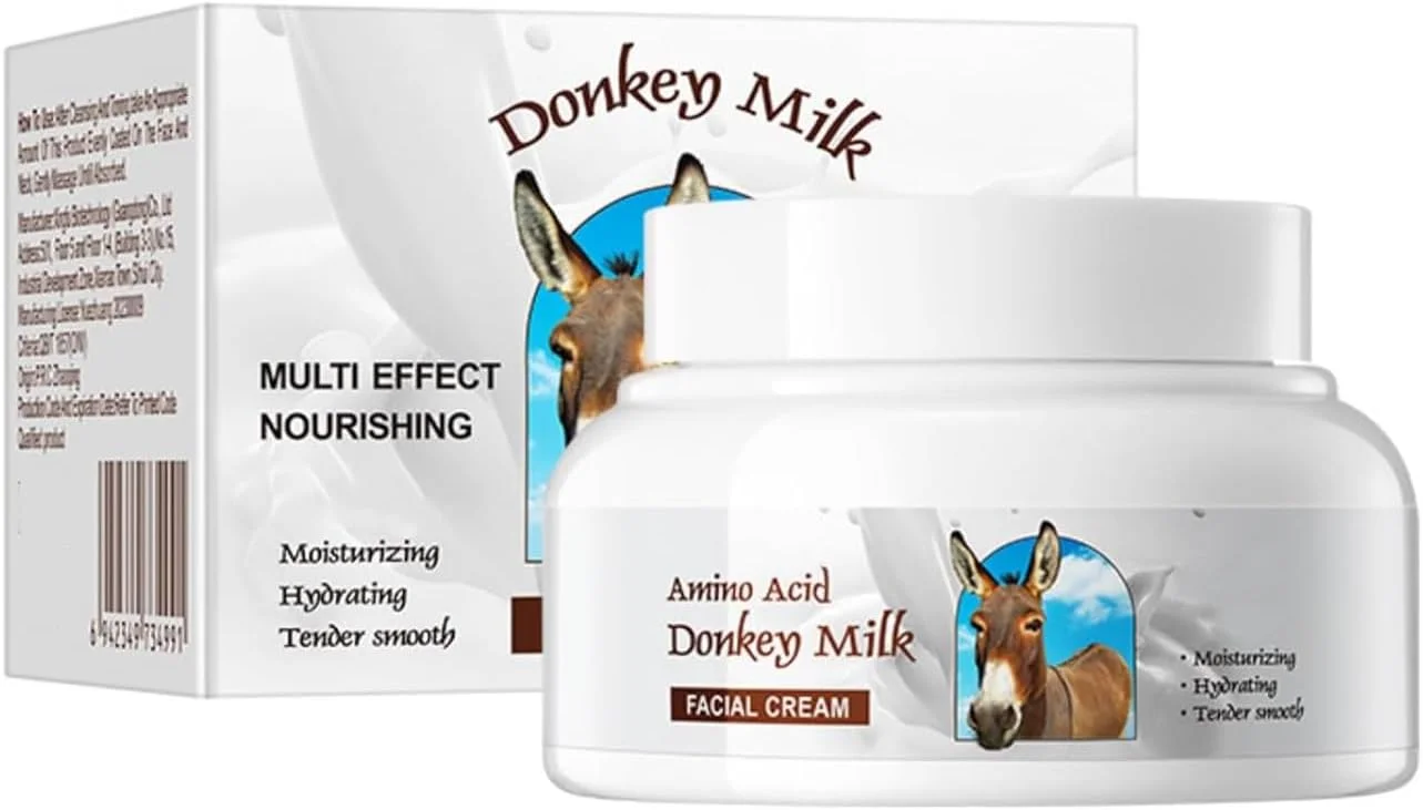 کرم شیر الاغ، لوسیون بدن شیر ارگانیک، کرم مرطوب کننده و جوان کننده، کاهش دهنده چین و چروک و خطوط، آبرسان و سفت کننده، کاهش تیرگی و لک، یکنواخت کننده رنگ پوست (1 عدد)