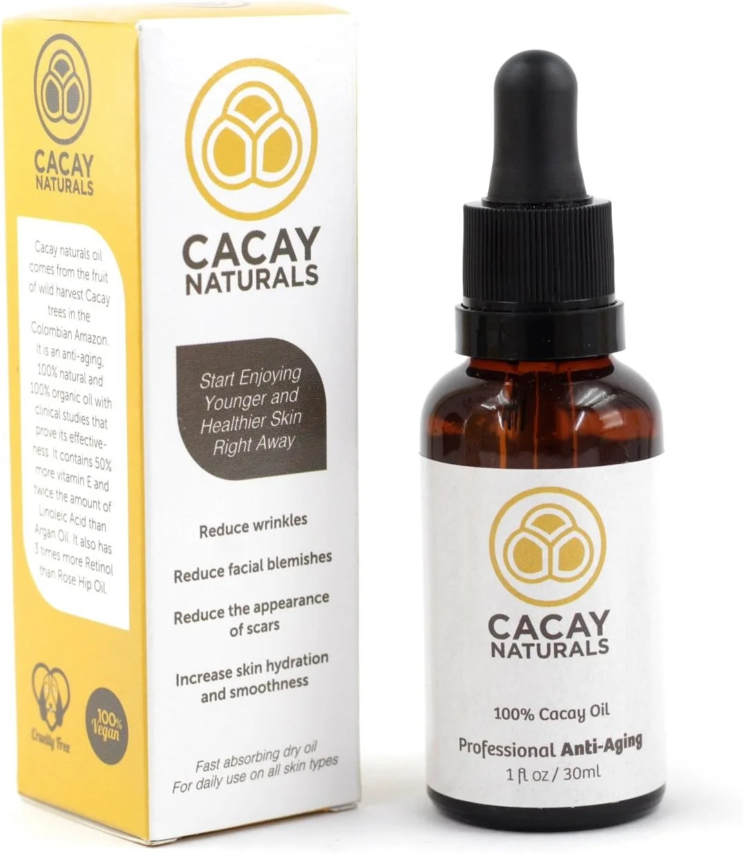 روغن صورت - بهترین ضد پیری و ضد چروک برای پوست شما. حاوی 100% روغن کاکای خالص. از پوستی جوان تر و سالم تر فورا لذت ببرید! روغن ضد پیری و ضد چروک 30 میلی لیتر روغن صورت - بهترین ضد پیری و ضد چروک برای پوست شما. حاوی 100% روغن کاکای خالص. از پوستی جوان تر و سالم تر فورا لذت ببرید! روغن ضد پیری و ضد چروک 30 میلی لیتر