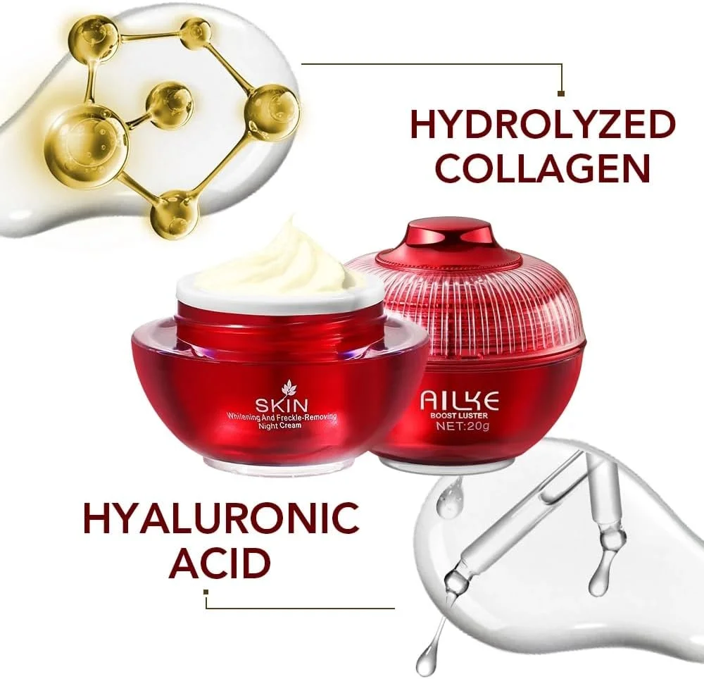 کرم روز و شب مروارید روشن کننده پوست و از بین برنده لک صورت، حاوی کلاژن و هیالورونیک اسید، درمان لک ها، جوان کننده و سفت کننده پوست صورت بانوان 25MLx2 کرم روز و شب مروارید روشن کننده پوست و از بین برنده لک صورت، حاوی کلاژن و هیالورونیک اسید، درمان لک ها، جوان کننده و سفت کننده پوست صورت بانوان 25MLx2