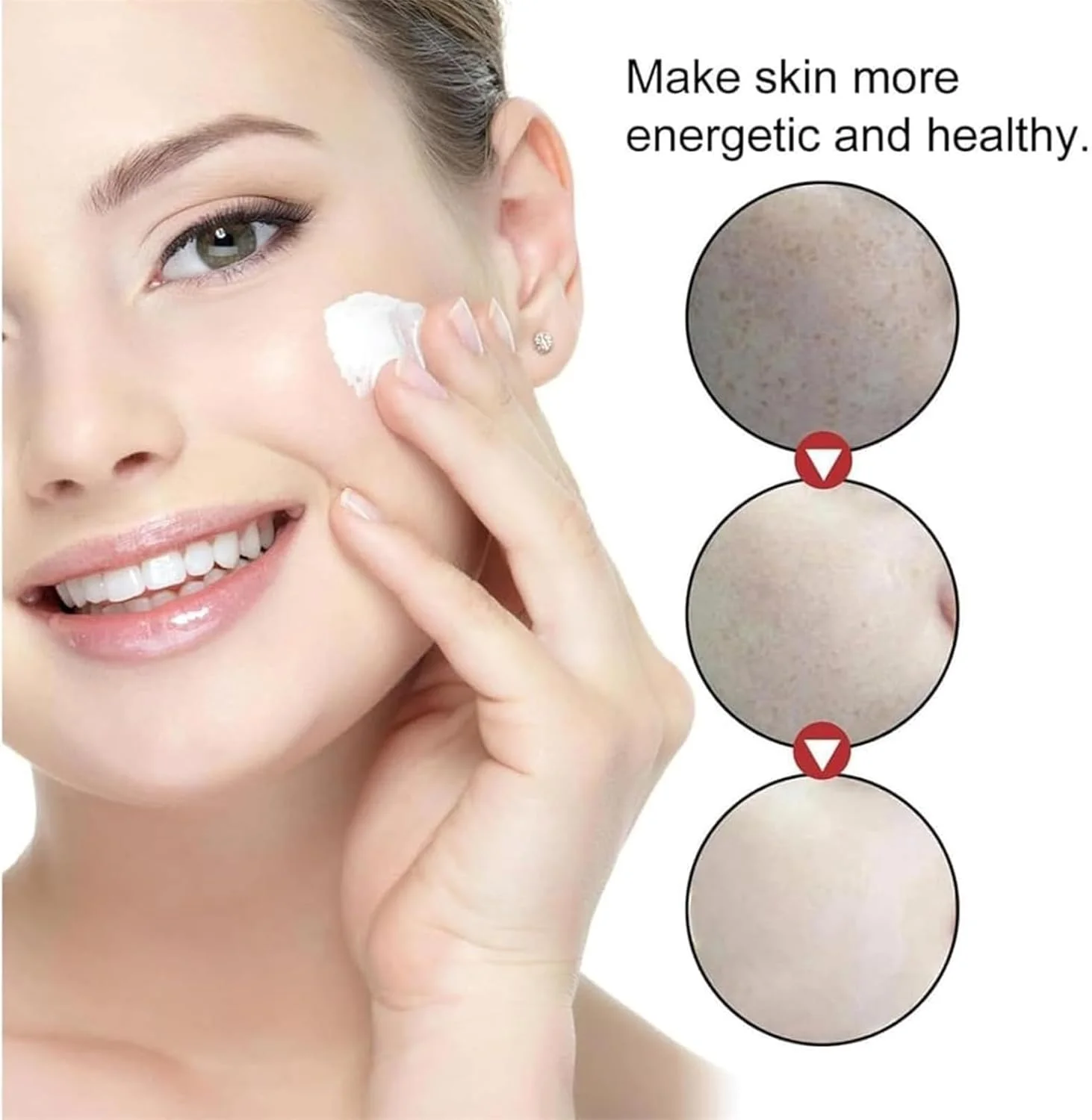 کرم روشن کننده و ضد لک Aimierbuy، درمان هایپرپیگمنتیشن صورت، روشن کننده و مرطوب کننده، کاهش تیرگی و لک، یکدست کننده رنگ پوست (2 عدد)