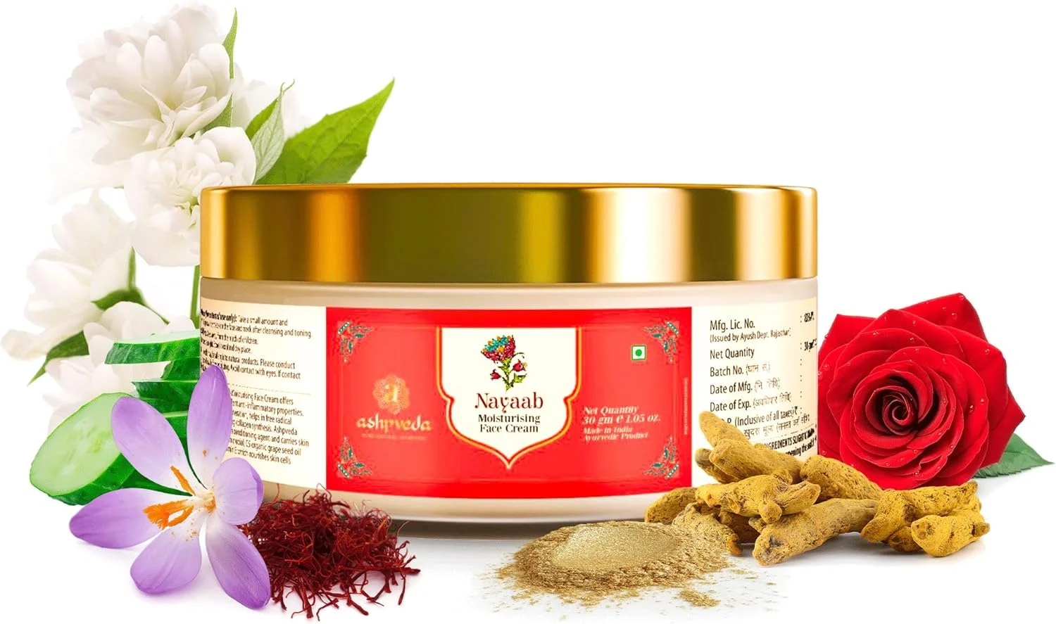 کرم شب ترمیم کننده پیشرفته نایاب با روغن کومکومادی و طلای 24 عیار | کرم مرطوب کننده صورت برای آبرسانی پوست، رفع تیرگی و داشتن ظاهری جوان (30 گرم)