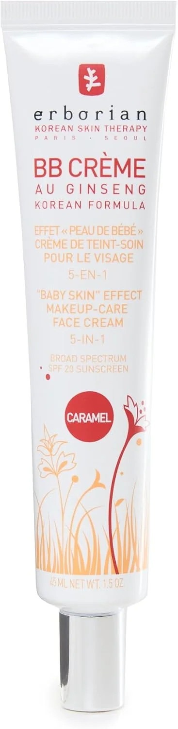 کرم BB اربوریان با جینسینگ، کاراملی - پوشش سبک و قابل افزایش با SPF و پوشش مات فوق العاده نرم، منافذ، لک ها و عیوب را به حداقل می رساند - آرایش و مراقبت از پوست کره ای - 45 میلی لیتر