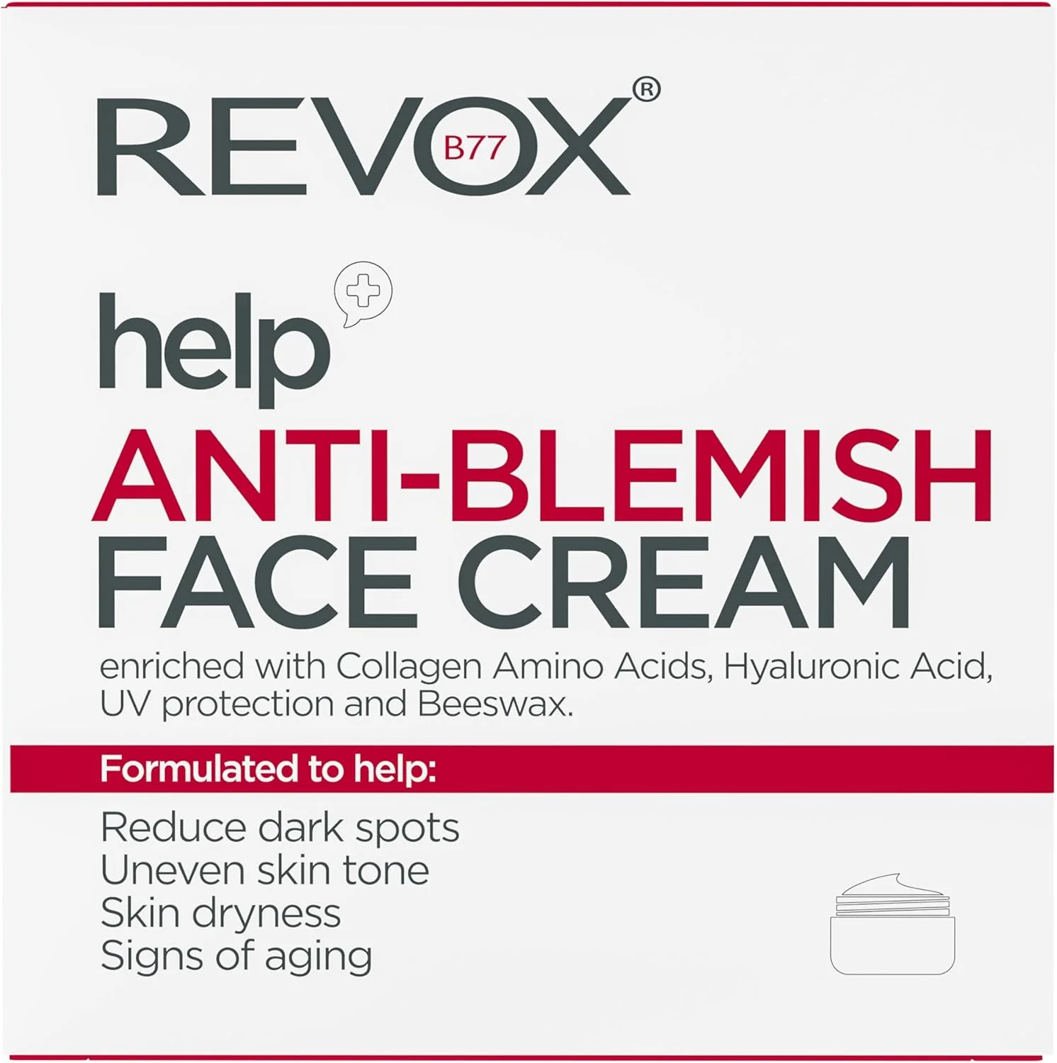 کرم صورت ضد لک ریووکس هلپ 50 میلی لیتر