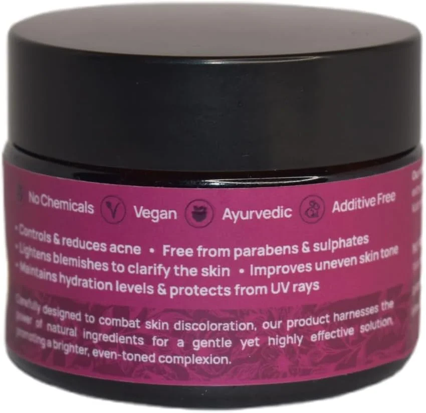 کرم اصلاح کننده رنگدانه صورت - روشن کننده طبیعی پوست و رفع لک های تیره - 50 گرم - کرم ضد لک برای یکنواخت کردن رنگ پوست - استفاده روزانه برای انواع پوست