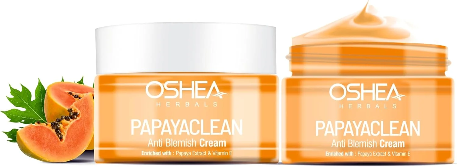 کرم صورت ضد لک پاپایاکلین اوشه هربالز مناسب انواع پوست | آبرسان، رفع لک های تیره و جای جوش | حاوی عصاره پاپایا و ویتامین E - بسته 2 عددی 50 گرمی