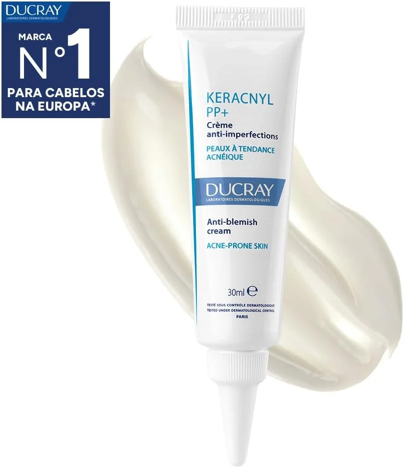 کرم ضد لک Ducray Keracnyl PP+ - از بین برنده لک های ملتهب و محدود کننده ظاهر شدن علائم - بدون عطر، غیر کومدون زا - تیوب 30 میلی لیتری