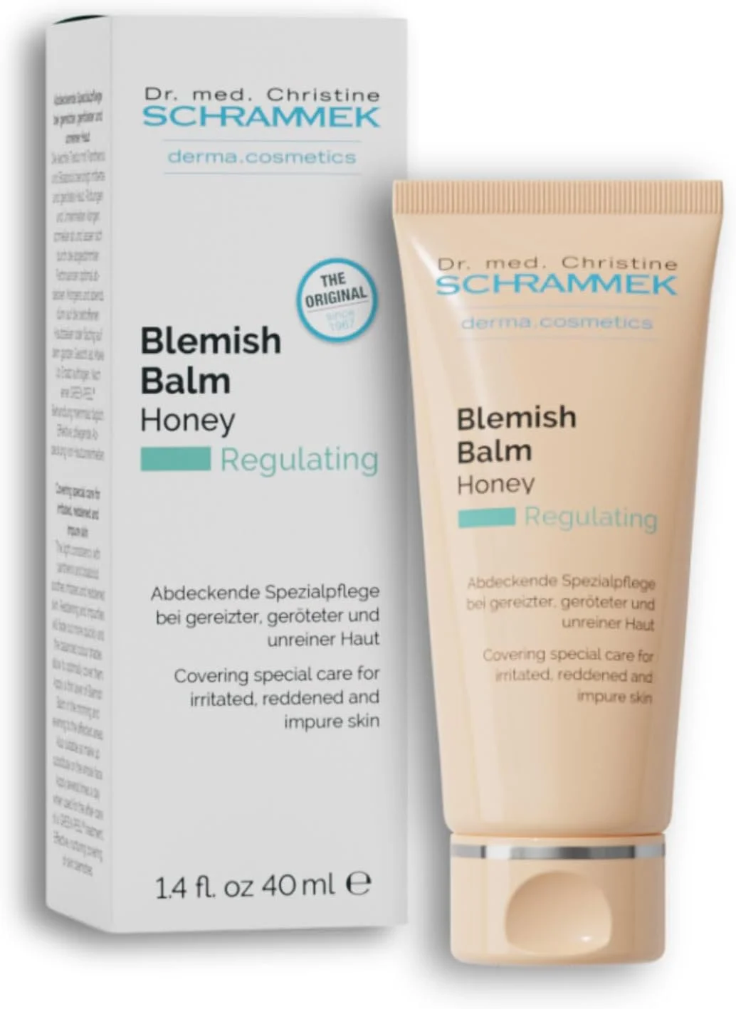 بالم ضد لک عسل دکتر شرامک (۴۱ میلی لیتر) - مراقبت ویژه پوششی برای پوست تحریک شده، قرمز و دارای ناخالصی - محصول اصلی از سال ۱۹۶۷ - کرم BB - مرطوب کننده رنگی صورت - مراقبت از پوست صورت