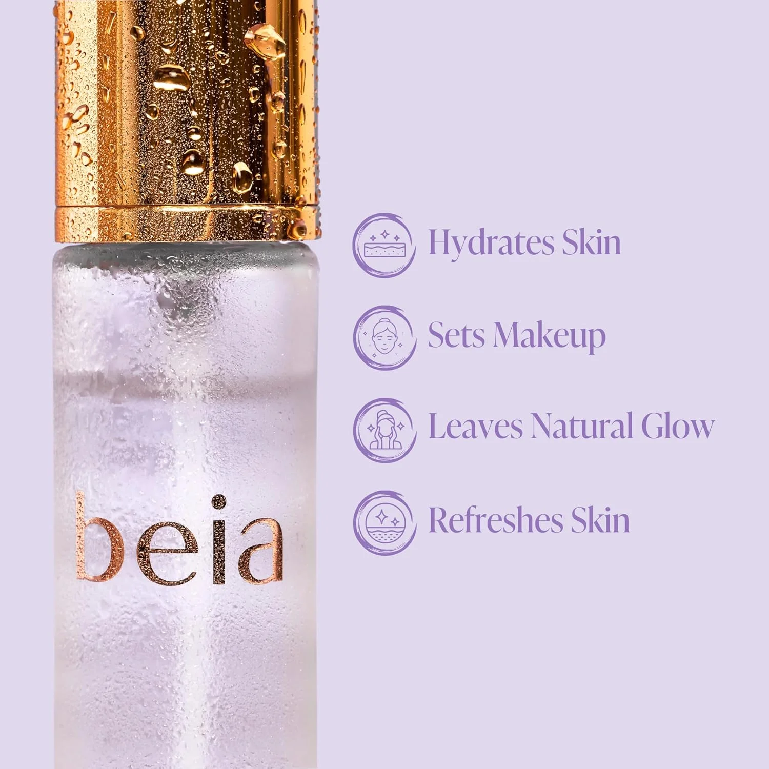 اسپری آبرسان و تثبیت کننده روزانه Beia حاوی اسید هیالورونیک و آلوئه ورا (حجم کامل، 50 میلی لیتر)