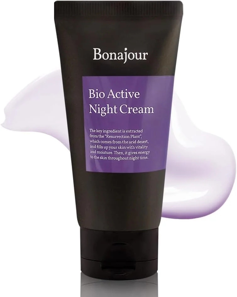 ماسک خواب آبرسان گیاه رستاخیز بوناجور - کرم شب طبیعی - تجدید، مرطوب کننده و مغذی برای صورت 80 میلی لیتر