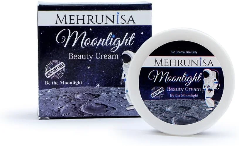 کرم زیبایی مهرو نسا مونلایت - کرم روشن کننده و آبرسان صورت بدون جیوه | از بین برنده لک های تیره و مرطوب کننده ضد پیری برای پوست درخشان | فرمول درخشش شبانه برای آقایان و بانوان (16 گرم)