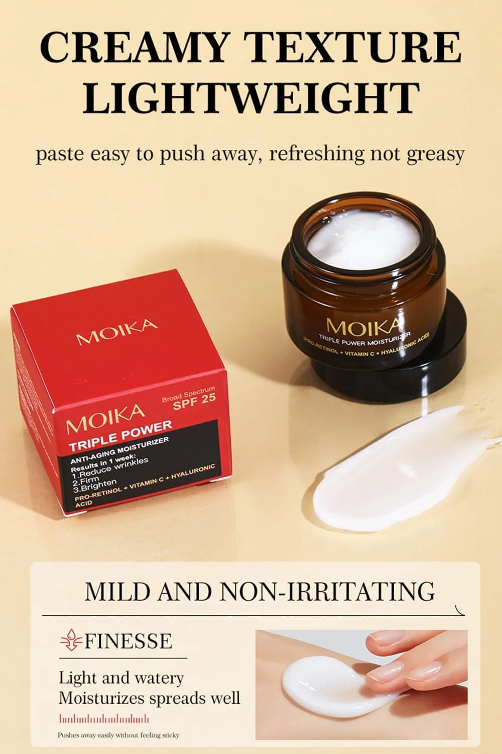 کرم صورت حاوی ویتامین C و هیالورونیک اسید، مرطوب کننده صورت روز و شب برای زنان و مردان، مراقبت از پوست آبرسان و ضد چروک، 30 گرم کرم صورت حاوی ویتامین C و هیالورونیک اسید، مرطوب کننده صورت روز و شب برای زنان و مردان، مراقبت از پوست آبرسان و ضد چروک، 30 گرم