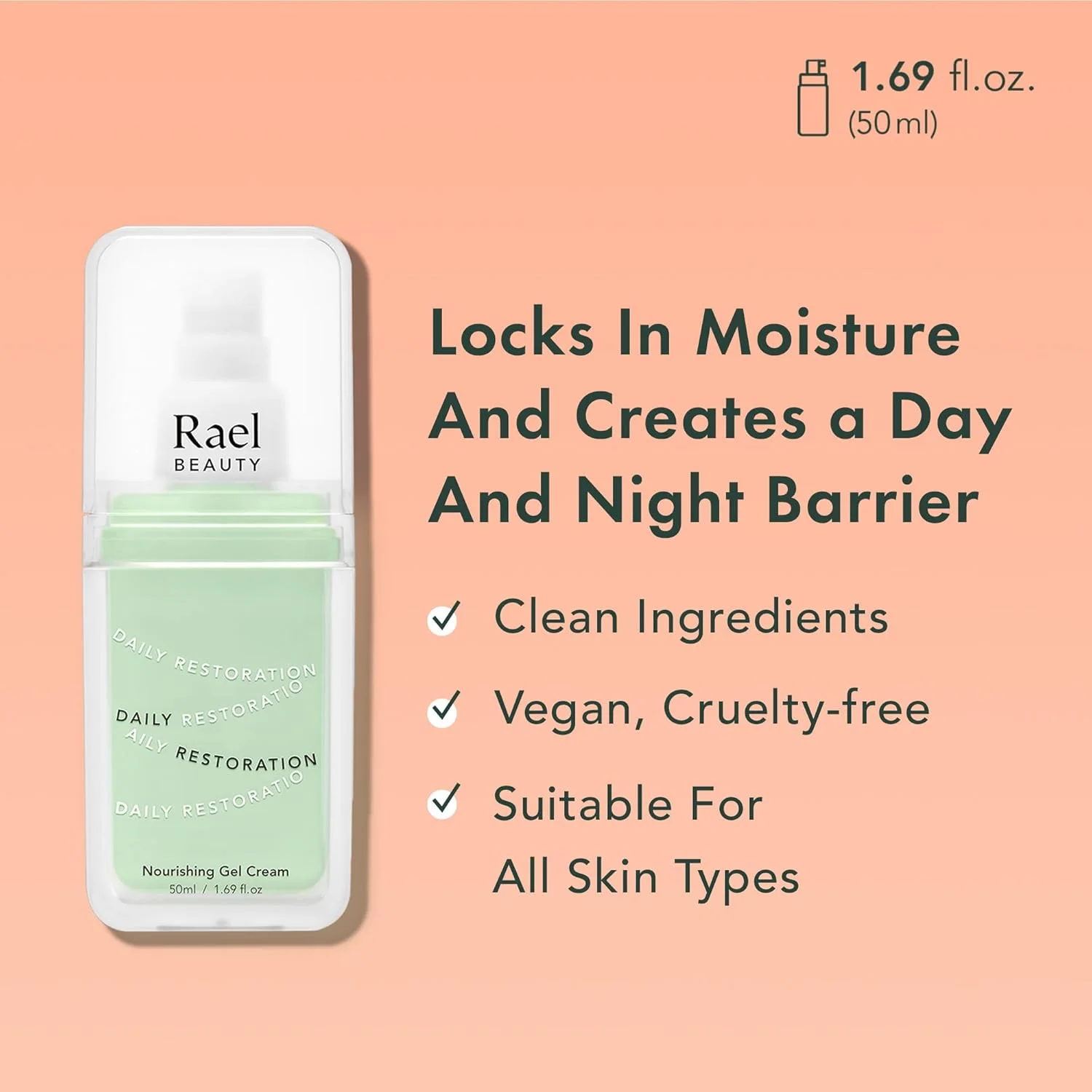 کرم ژل مغذی و ترمیم کننده روزانه ریل بیوتی