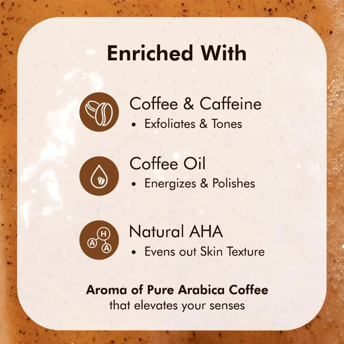 شامپو بدن قهوه اسپرسو mCaffeine مناسب آقایان و بانوان | ژل دوش لایه بردار و انرژی بخش با ذرات اسکراب و رایحه طراوت بخش قهوه | بدون صابون (300 میلی لیتر)