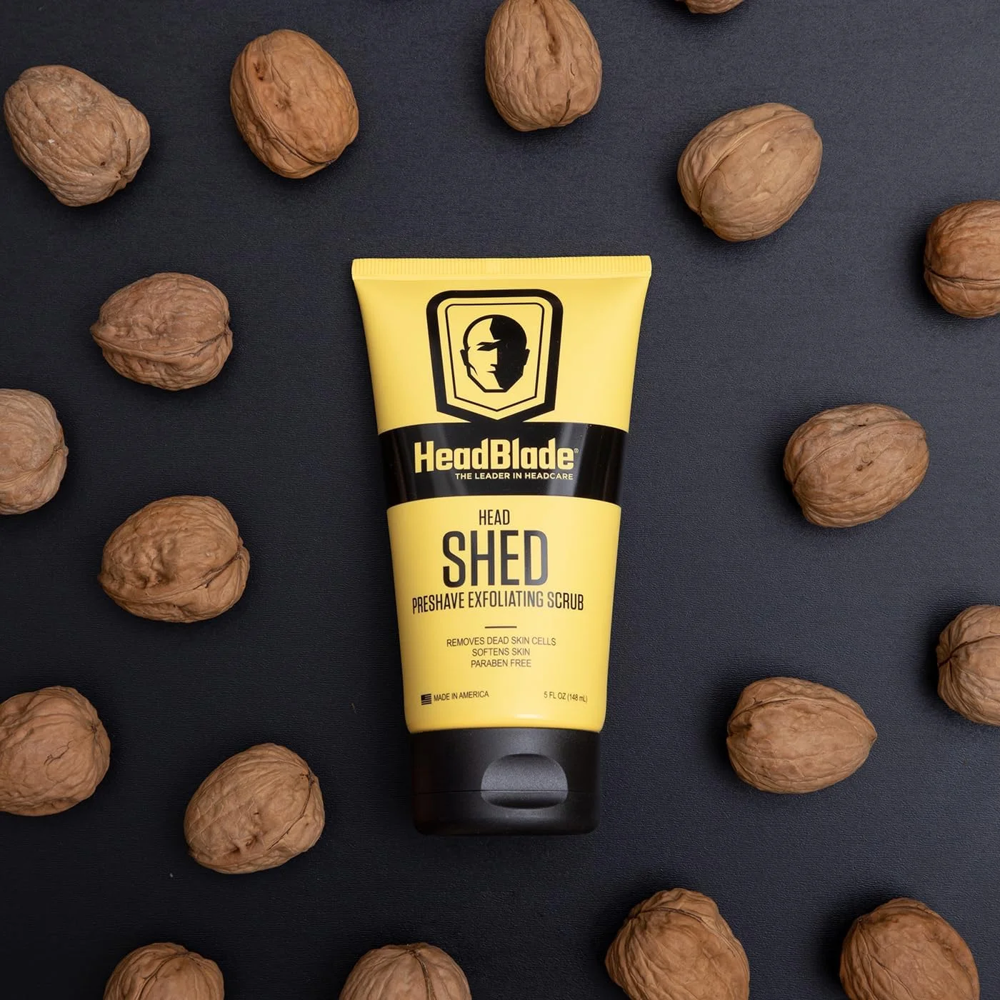 اسکراب لایه بردار مردانه HeadBlade HeadShed - 148 میلی لیتر - شستشوی صورت و پاک کننده - از بین برنده پوست مرده و آماده سازی برای اصلاح عالی