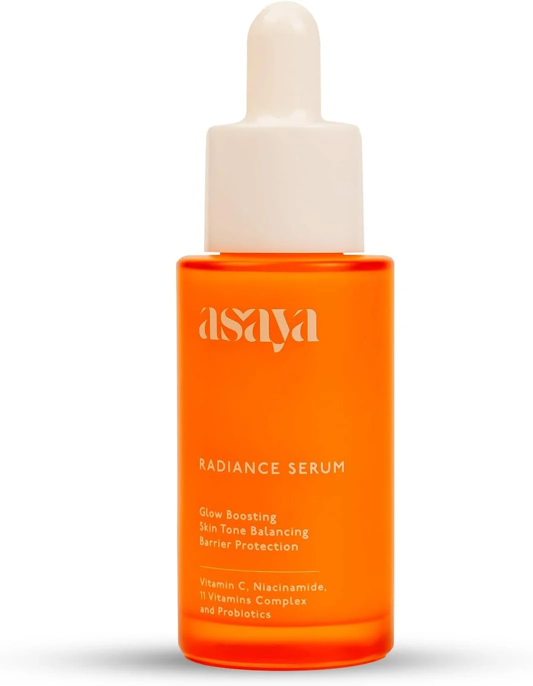 سرم درخشان کننده آسایا | سرم ویتامین C کره ای برای پوست درخشان | حاوی نیاسینامید، کمپلکس 11 ویتامین و پروبیوتیک | محو کننده لکه های تیره، رنگدانه ها و جای جوش | روشن کننده و تقویت کننده سد دفاعی پوست